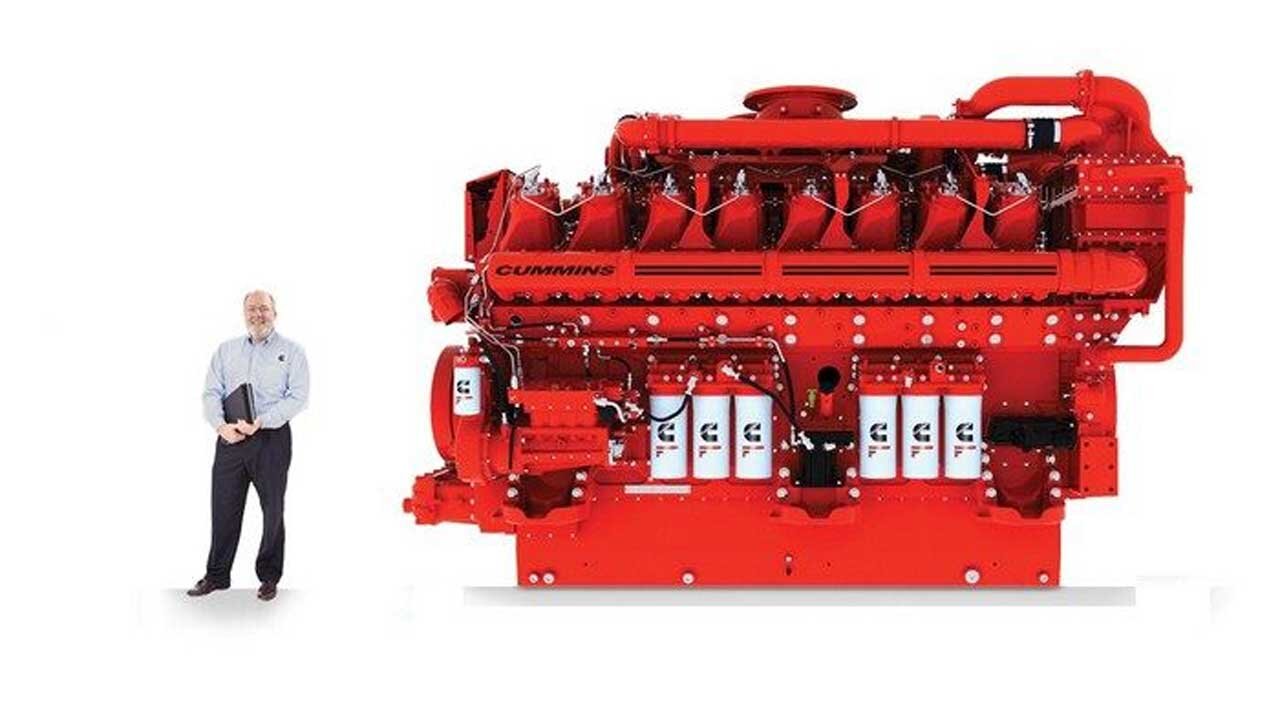 بزرگترین موتور خودرو در جهان/ نیروگاه ۹۵ لیتری کامینز! /عکس