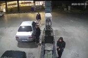 ببینید | تصاویر شوکه‌کننده از آتش زدن یک پمپ بنزین در کرج توسط اراذل