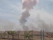 اولین تصویر از انفجار شدید در گمرک شهید رجایی