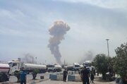 ببینید | انفجار در بندر شهید رجایی بندرعباس