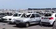 ببینید | حجم بالای آسیب به خودروهای پارک شده در محوطه پارکینگ اسکله شهید رجایی