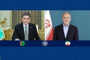 پزشکیان: ایران از هر اقدامی در زمینه برقراری و تقویت صلح و آرامش استقبال و حمایت می‌کند/ هم‌دردی رهبر ملی ترکمنستان نسبت به انفجار بندرعباس