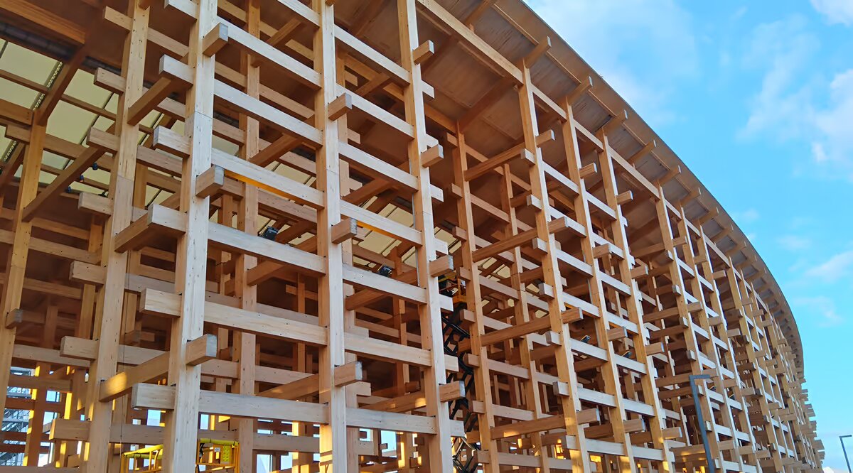 عظیمترین سازه چوبی دنیا در ژاپن رکورد گینس را شکست / عکس