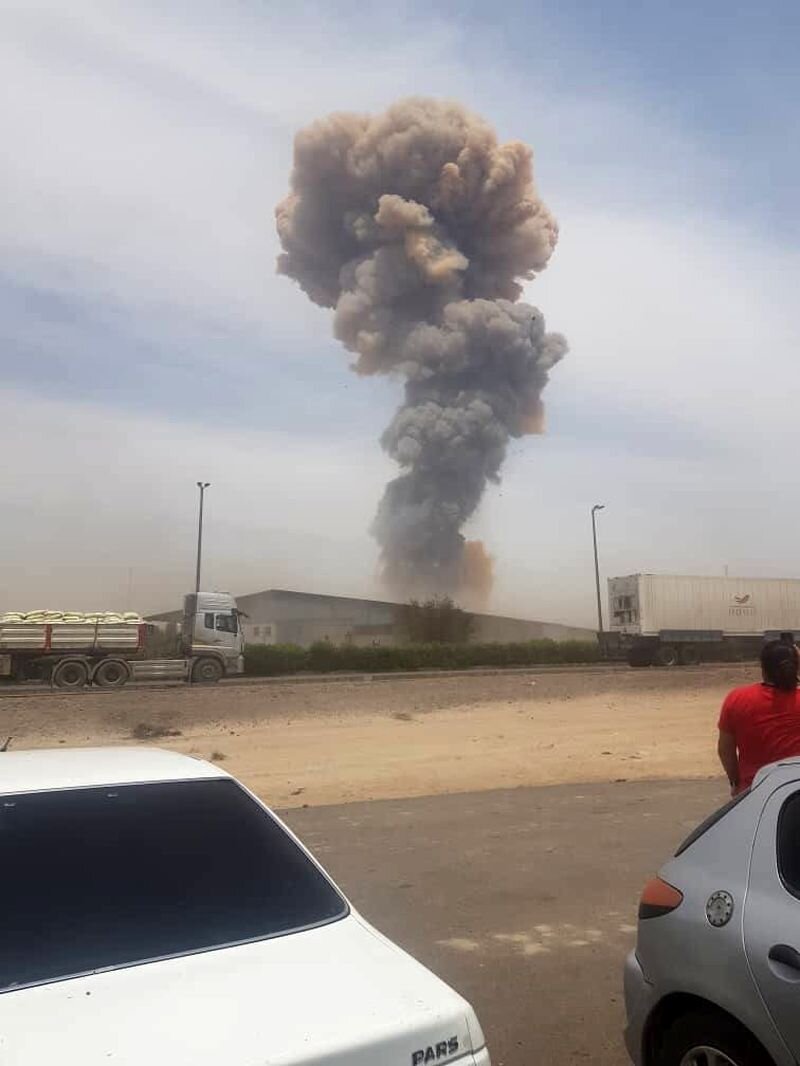 انفجار بزرگ در بندرعباس/ عکس