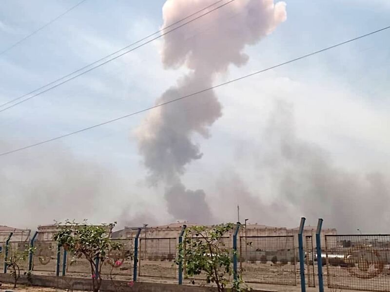 انفجار بزرگ در بندرعباس/ عکس