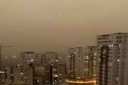 عکس | آسمان مشهد هم اکنون سیاه شد!