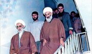 عکس/ صادق خلخالی و آیت‌الله جنتی در یک تحصن