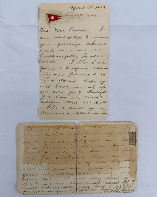 مشهورترین نامه تایتانیک رکورد زد