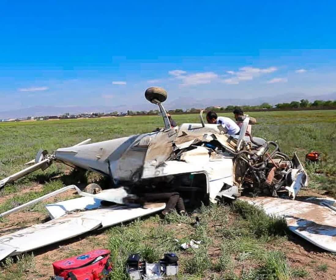 خلبان سانحه سقوط هواپیمای آموزشی قزوین درگذشت/ عکس