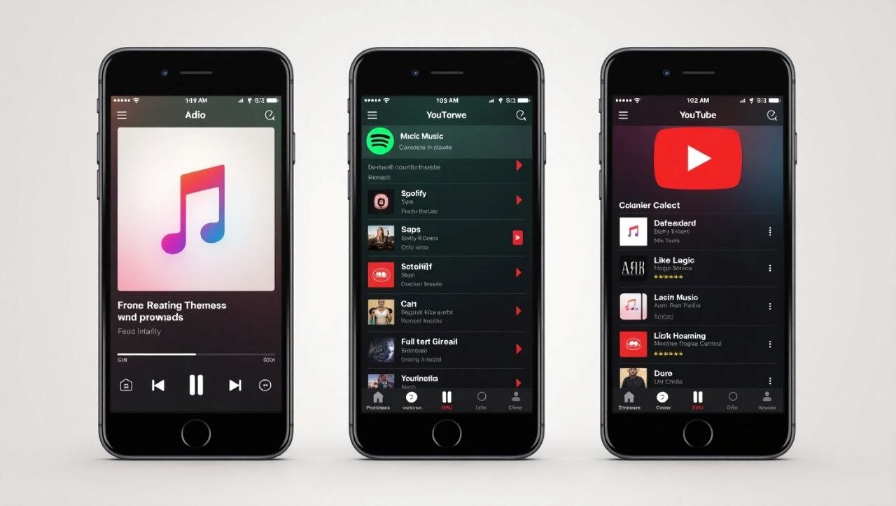 مقایسه پلتفرم های اسپاتیفای، یوتیوب موزیک و اپل موزیک