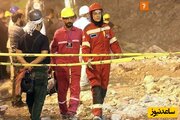 ببینید | حضور شهربانو منصوریان در محل حریق اسکله شهید رجایی