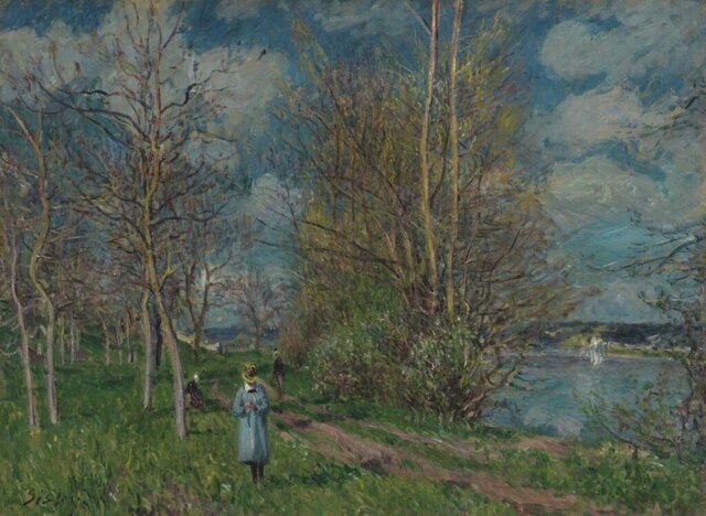 تابلوی موسم بهار کلود مونه