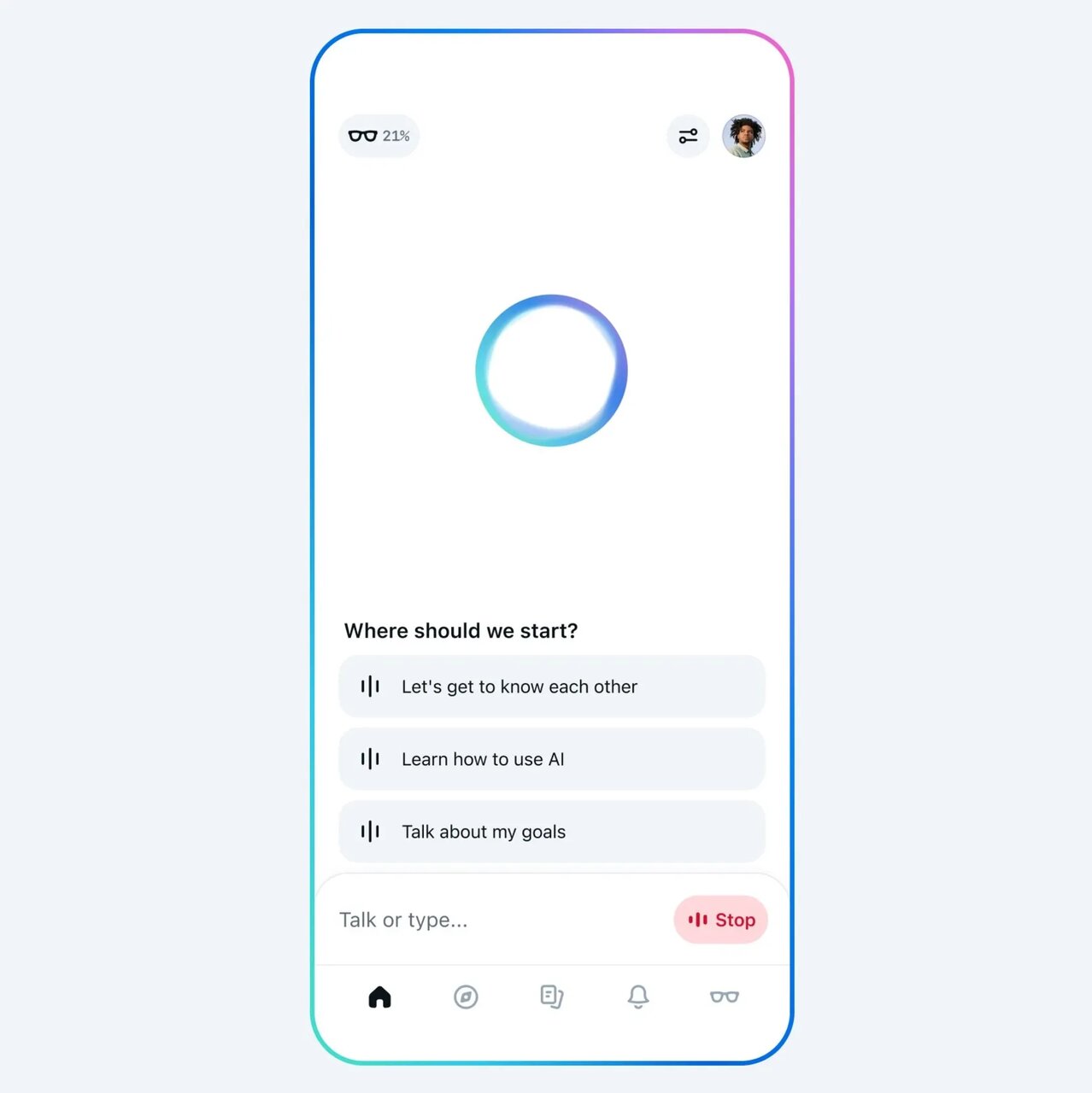 حالت صوتی پیشرفته در اپلیکیشن متا AI