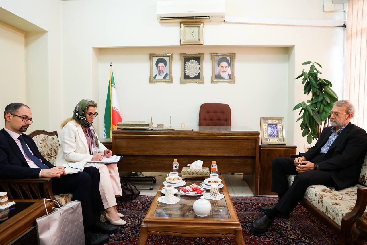 دیدار سفیر جمهوری ایتالیا با دکتر علی لاریجانی+تصویر