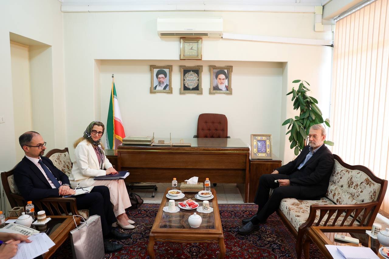 دیدار سفیر جمهوری ایتالیا با دکتر علی لاریجانی+تصویر