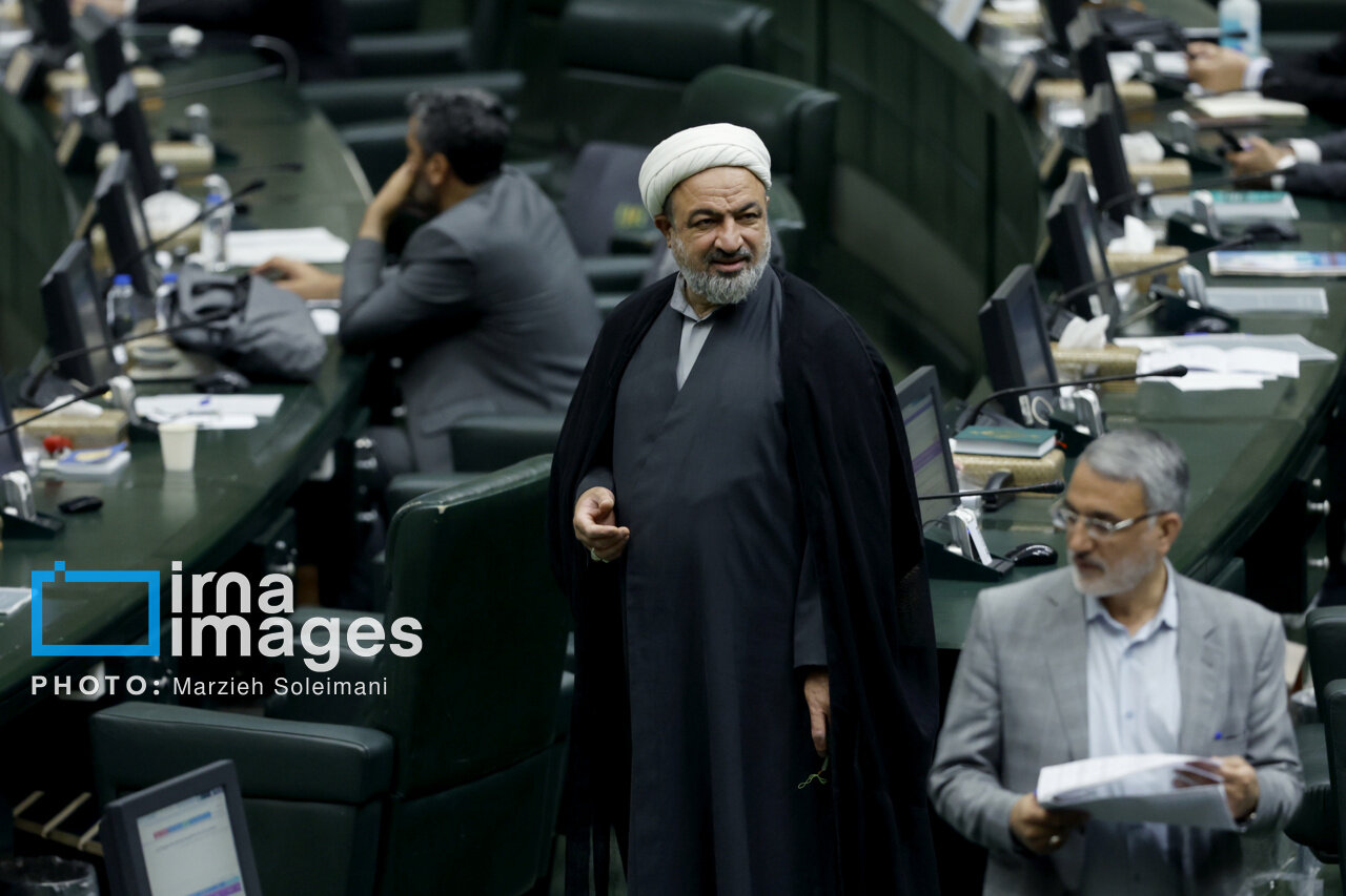 تصاویری گفتگوهای صمیمانه نمایندگان مجلس با یکدیگر