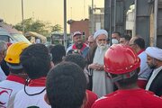 تصاویر | دیدار نماینده ولی فقیه با امدادگران جمعیت هلال احمر در بندرعباس