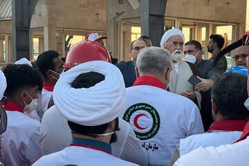 دیدار نماینده ولی فقیه با امدادگران جمعیت هلال احمر در بندرعباس
