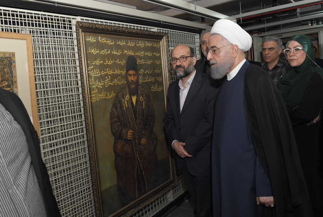 تصاویری از بازدید حسن روحانی از سازمان اسناد و کتابخانه ملی ایران
