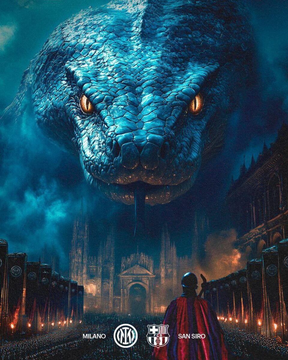 عکس| پوستر جذاب اینتر برای تقابل با بارسلونا