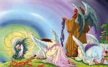 خلقت آدم و حوا و منازعه ابلیس با خدا  خلقت آدم و حوا و منازعه ابلیس با خدا