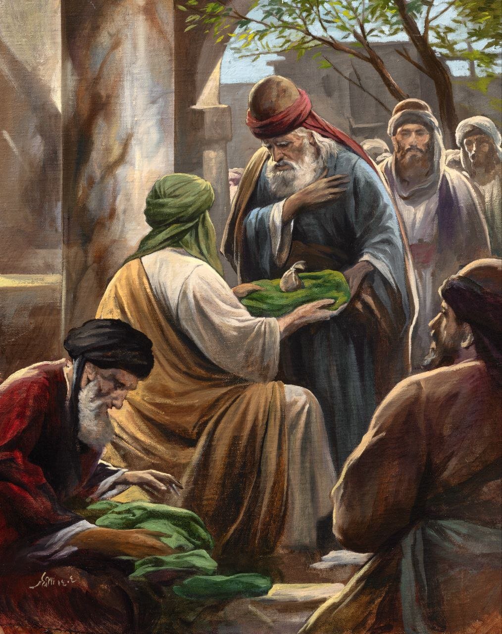 نقاشی جدید حسن روحالامین به مناسبت ولادت آقا امام رضا(ع)