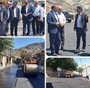 آغاز عملیات آسفالت معابر شهر سپیددشت توسط سازمان همیاری شهرداری‌های لرستان