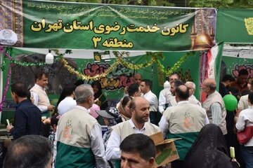 برپایی موکب خادمیاران رضوی منطقه ۳