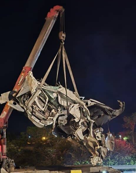 تصادف مرگبار پژو ۲۰۶ در بزرگراه شهید بابایی