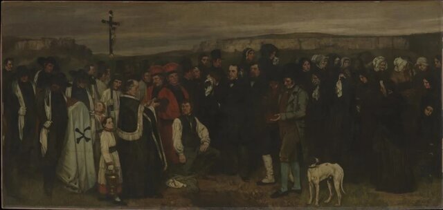 مرمت تابلوی یک تشییع جنازه مقابل چشم مردم