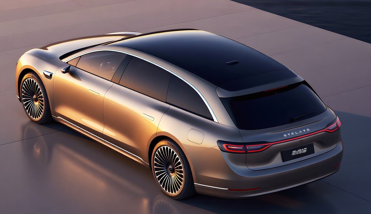 رندر نمای سهچهارم جلو خودرو هواوی استلاتو S9 واگن