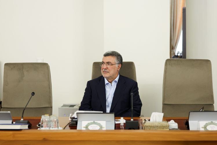 تصویری از تیپ و لباس متفاوت وزیر دفاع در جلسه هیئت دولت/ شهردار تهران هم در جلسه حضور داشت