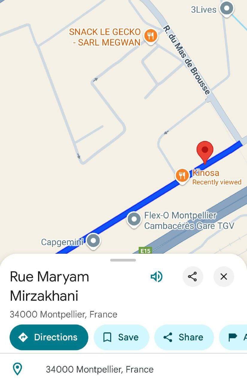 در فرانسه چندین گذرگاه به نام مریم میرزاخانی است/ «شرم که در ایران حتی یک خیابان به نام او نیست»