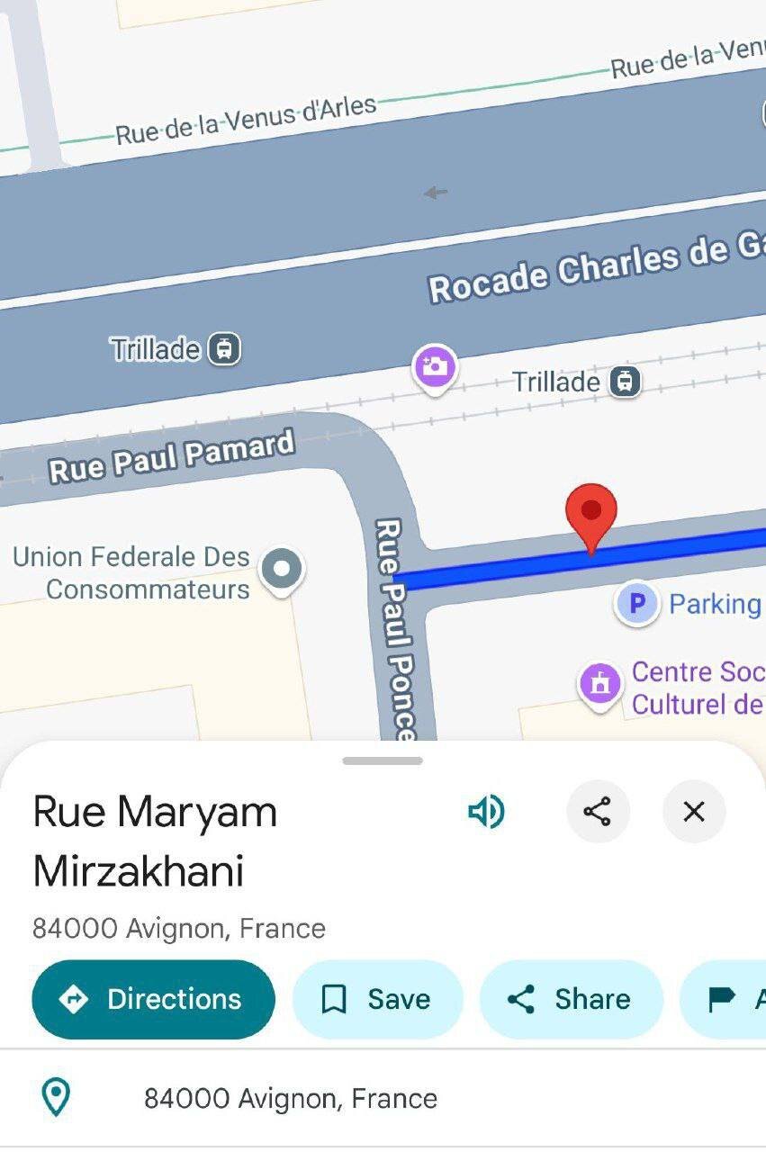 در فرانسه چندین گذرگاه به نام مریم میرزاخانی است/ «شرم که در ایران حتی یک خیابان به نام او نیست»