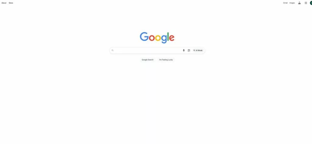 دکمه گوگل AI Mode