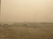 وزش باد شدید در تهران/ تصویری از گرد و خاک در منطقه ۲۲ تهران