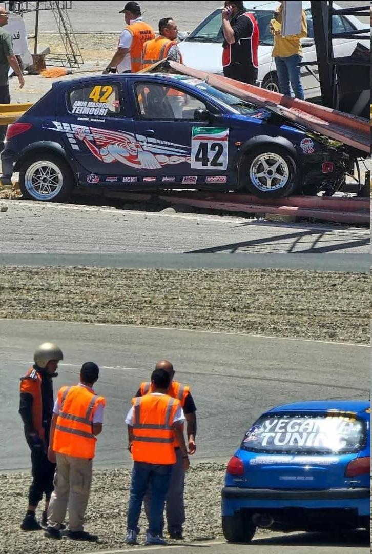 عکس| حادثه هولناک در پیست آزادی