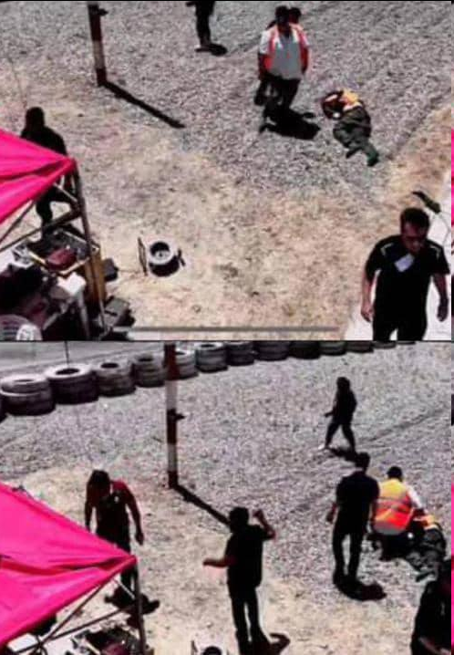 عکس| حادثه هولناک در پیست آزادی