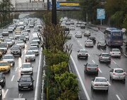 ترافیک سنگین در اتوبان منتهی به تهران