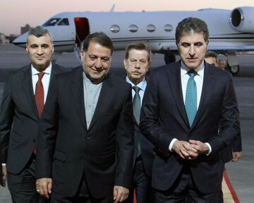 ورود بارزانی به تهران/ تأکید اقلیم کُردستان بر تأثیرات گفتگو و تقویت همکاری بنیادین میان کشورها و ملتهای منطقه ورود بارزانی به تهران/ تأکید اقلیم کُردستان بر تأثیرات گفتگو و تقویت همکاری بنیادین میان کشورها و ملتهای منطقه