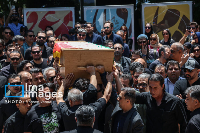 حمیدرضا درجاتی از مقابل خانه هنرمندان تشییع شد