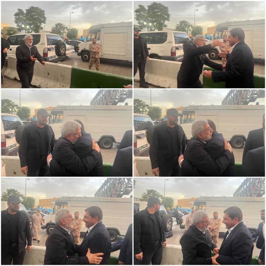 تصاویر متفاوتی از دیدار مخبر و سردار قاآنی در حاشیه یک مراسم