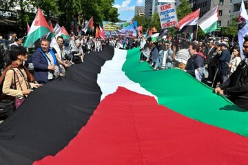 راهپیمایی نیم میلیون نفری در لندن برای حمایت از فلسطین