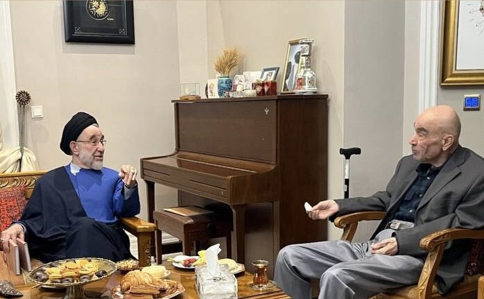 تصاویری از دیدار خاتمی با یک استاد برجسته فلسفه