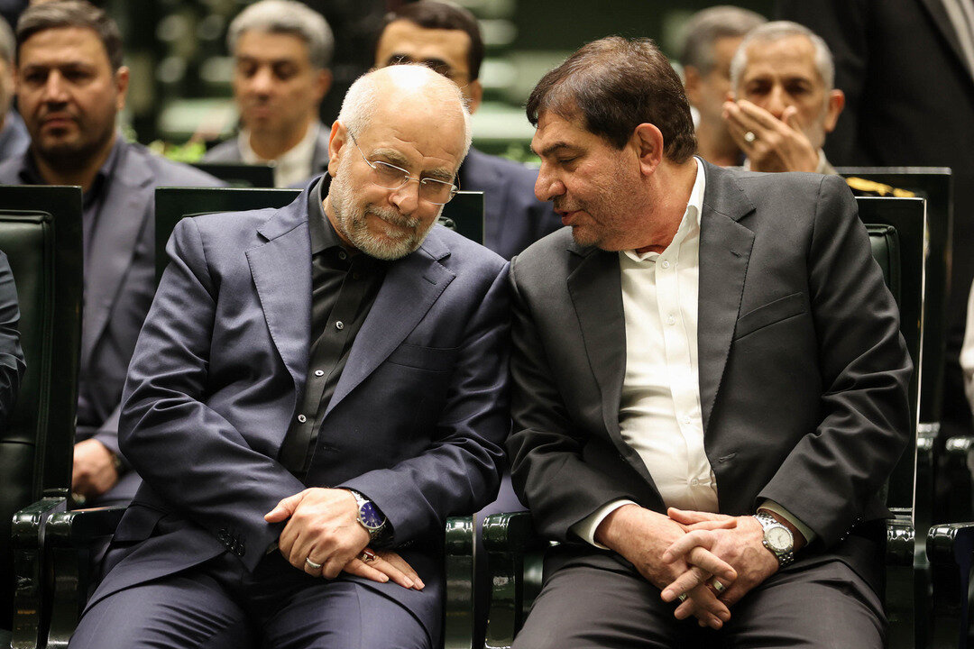 مراسم بزرگداشت شهدای خدمت در صحن مجلس شورای اسلامی با حضور رئیسجمهور/ حداد عادل هم بود+تصویر