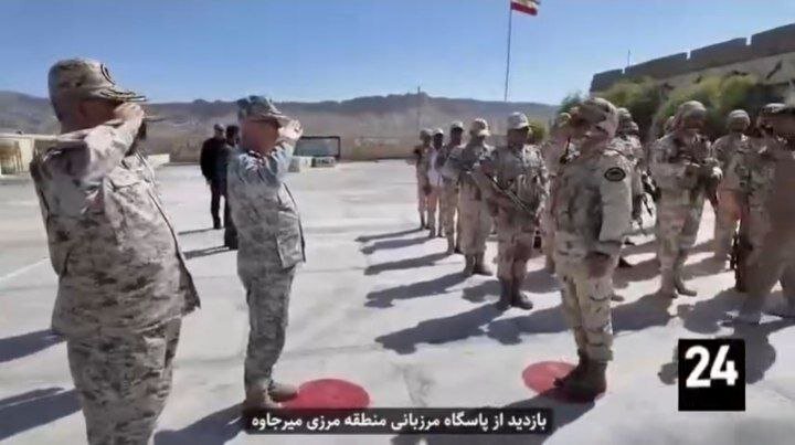 تصاویری از بازدید سرلشکر باقری از کارخانه ساخت دیوارهای بتنی در سیستان و بلوچستان