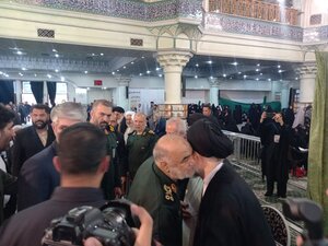 حضور همزمان چهره های نظامی و مسئولان دولت رئیسی در یک مراسم/سردار قاآنی با لباس غیرنظامی آمد؛ سردار عزیز جعفری هم بود+ تصاویر
