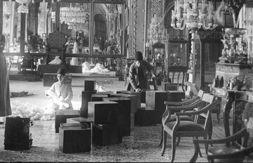 عکس/ منظره برفی کاخ گلستان در زمان مظفرالدین‌شاه