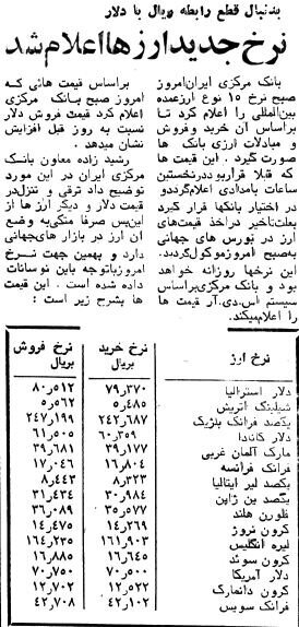 تاثیر تسخیر سفارت بر نرخ ارز
