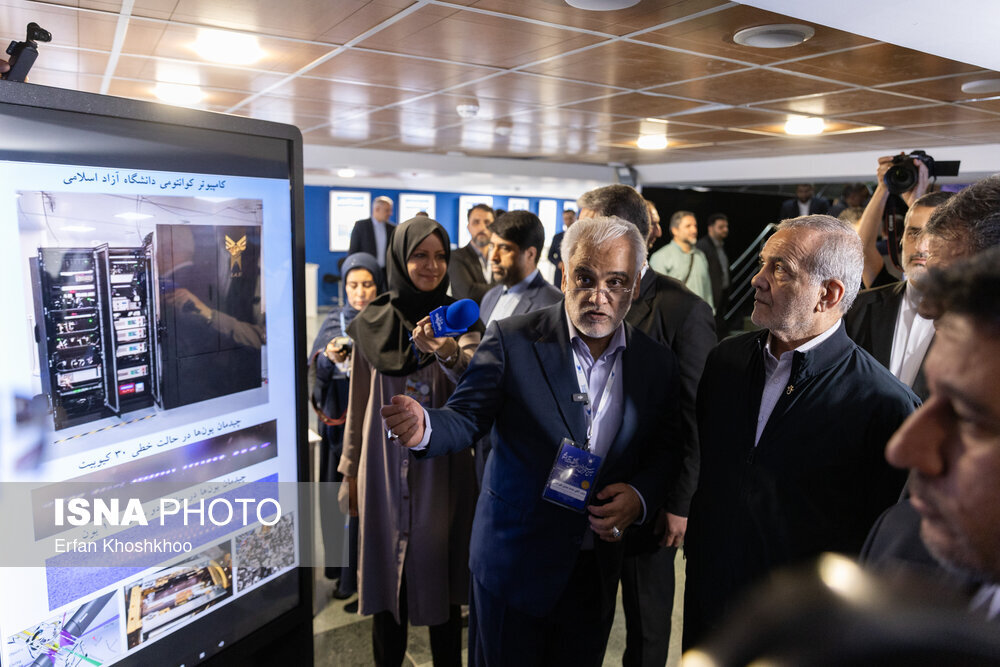 خوش و بش پزشکیان با مقامات دانشگاه آزاد+تصاویر